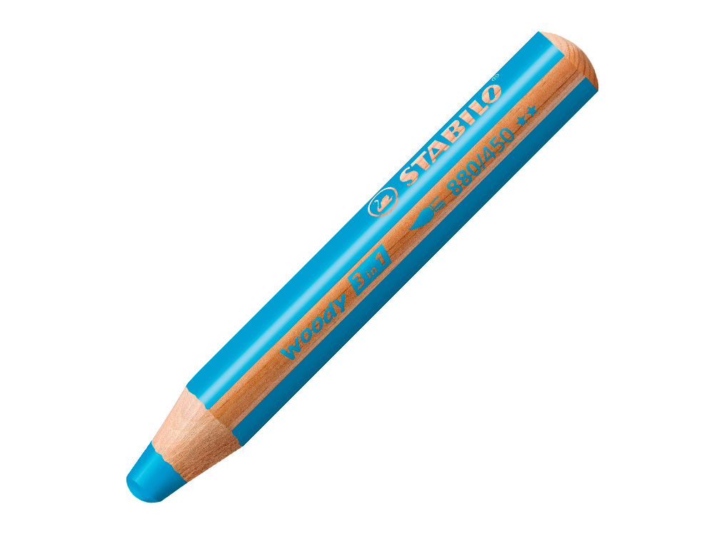 Collectivit Service Crayon Multi Talents Stabilo Woody In Cyan