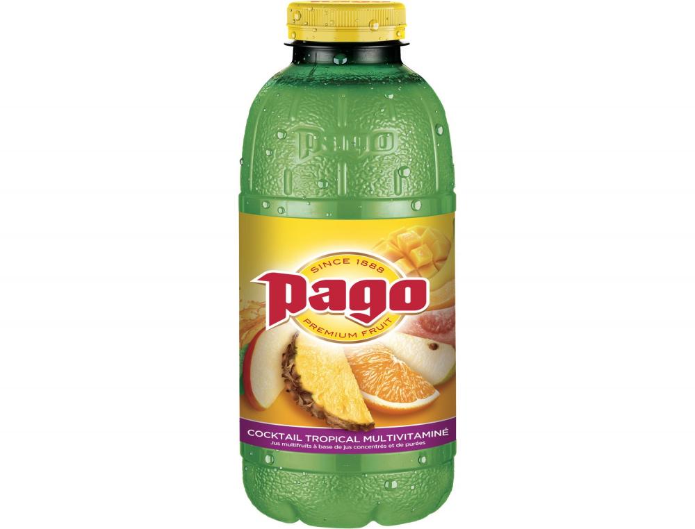 JUS PAGO COCKTAIL TROPICAL 1L JUS DE FRUITS - PAGO - BOUTEILLE 1L COCKTAIL TROPICAL