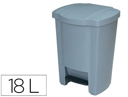 POUBELLE Q-CONNECT CONTENEUR PLASTIQUE PDALE 18L 330X515MMX650MM