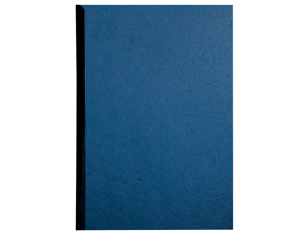 COUVERTURE Q-CONNECT CARTON 250G GRAIN CUIR POUR RELIURE FORMAT A4 COLORIS BLEU PAQUET 100 UNITS