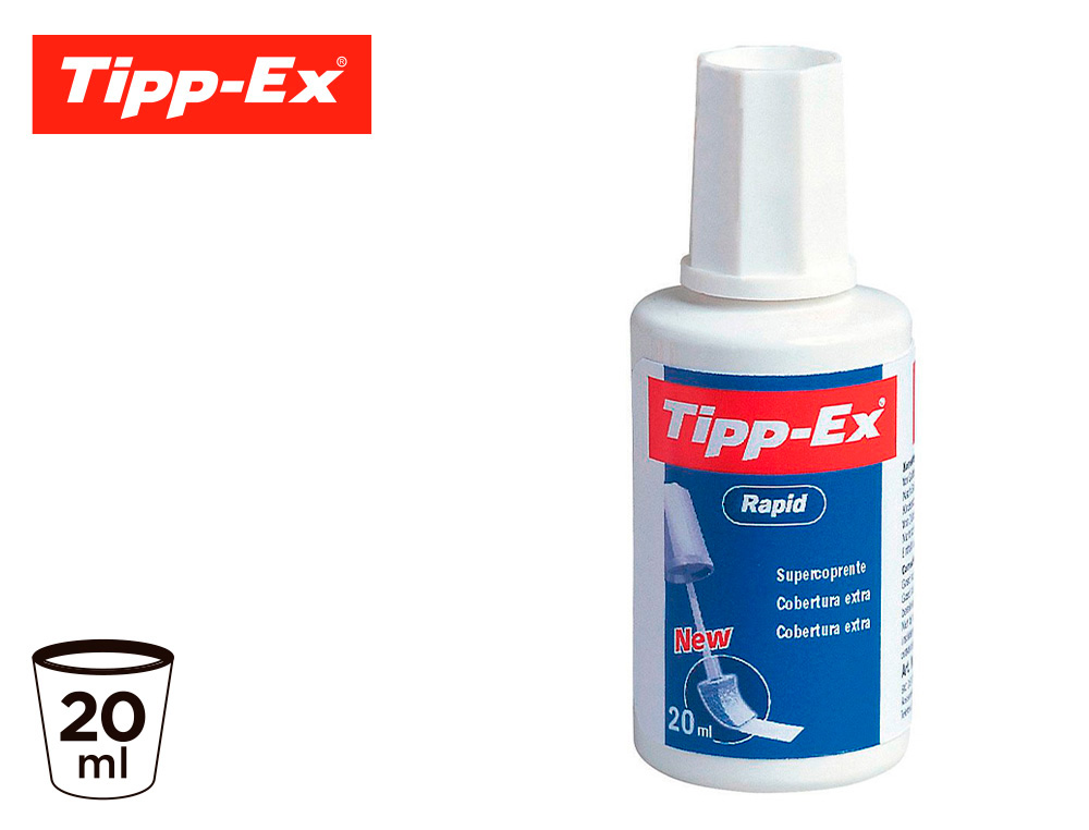 CORRECTEUR TIPP-EX RAPID PINCEAU LIQUIDE FLACON 20ML