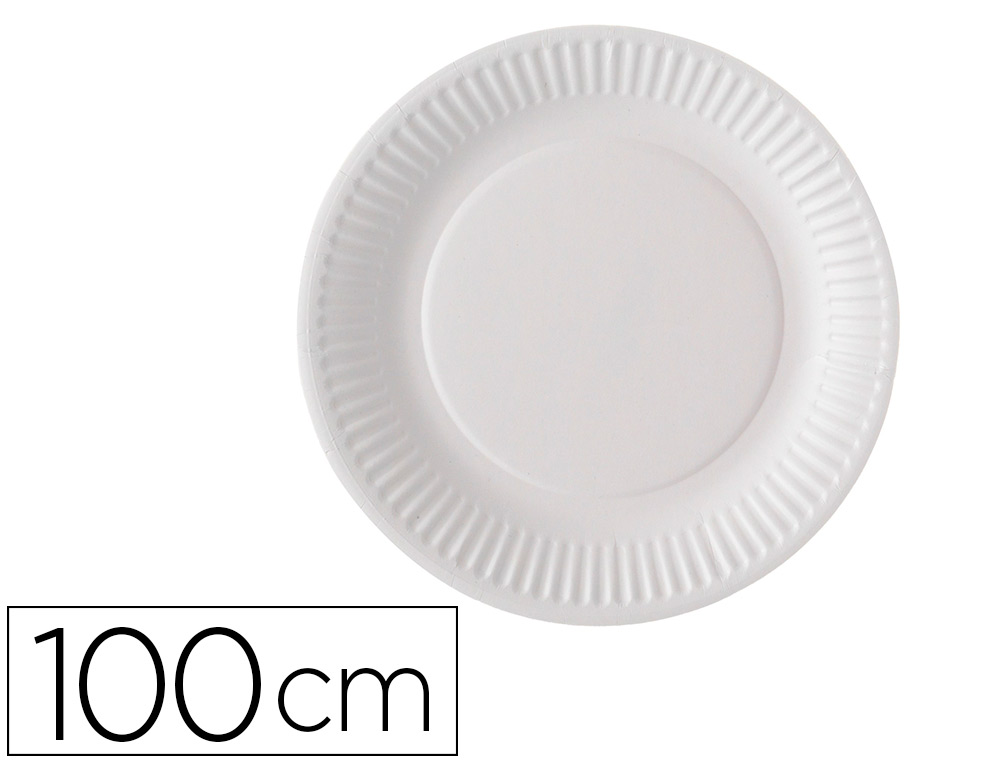 Collectivité Service Assiette Jet Carton Plastifie Paquet De 100