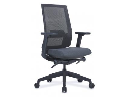 FAUTEUIL DE BUREAU MT INTERNATIONAL DOSSIER EN      RESILLE 300X NOIR