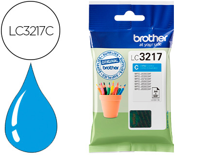 CARTOUCHE BROTHER JET D'ENCRE LC3217 COULEUR CYAN 550P