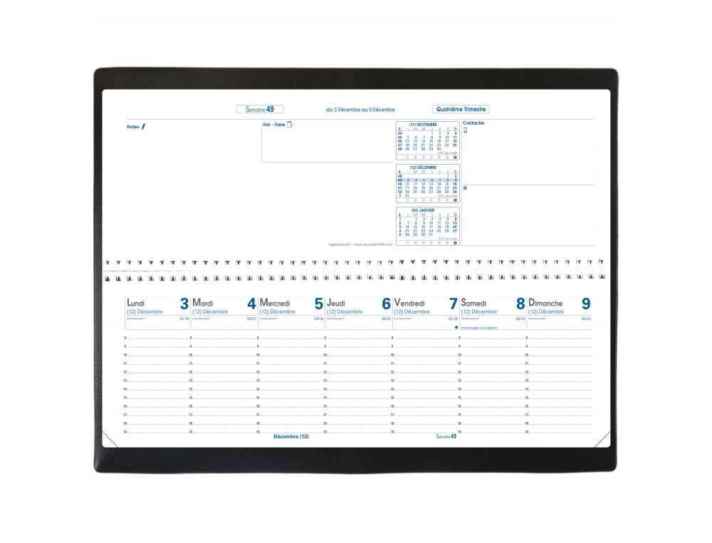 AGENDA QV AGENDASCOP IMPALANOIAGENDA AGENDASCOP - 30X10CM - IMPALA